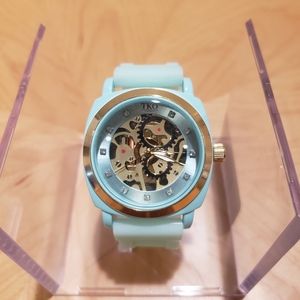 TKO Orlogi teal skeleton mechanical watch